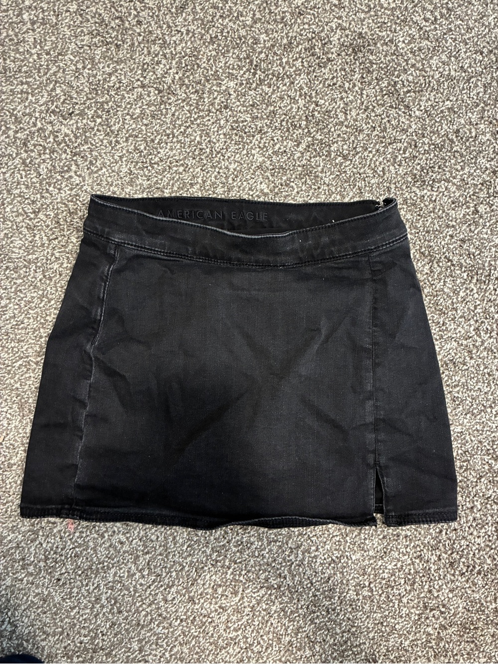 American Eagle Outfitters Black Denim Mini Skirt size 2